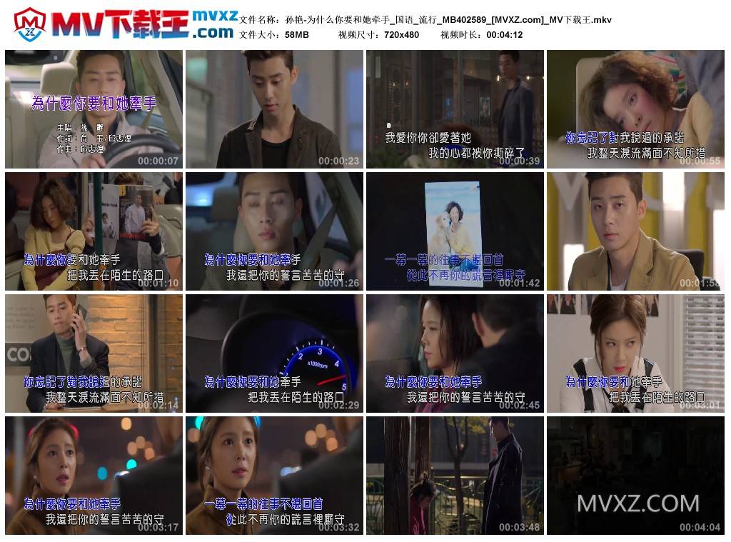 孙艳-为什么你要和她牵手_国语_流行_MB402589